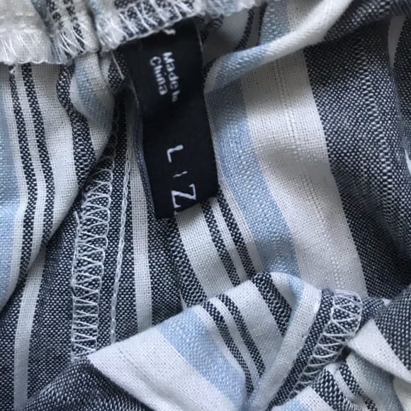 Striped High-Waisted Zaful Shorts - Picture 6 of 8